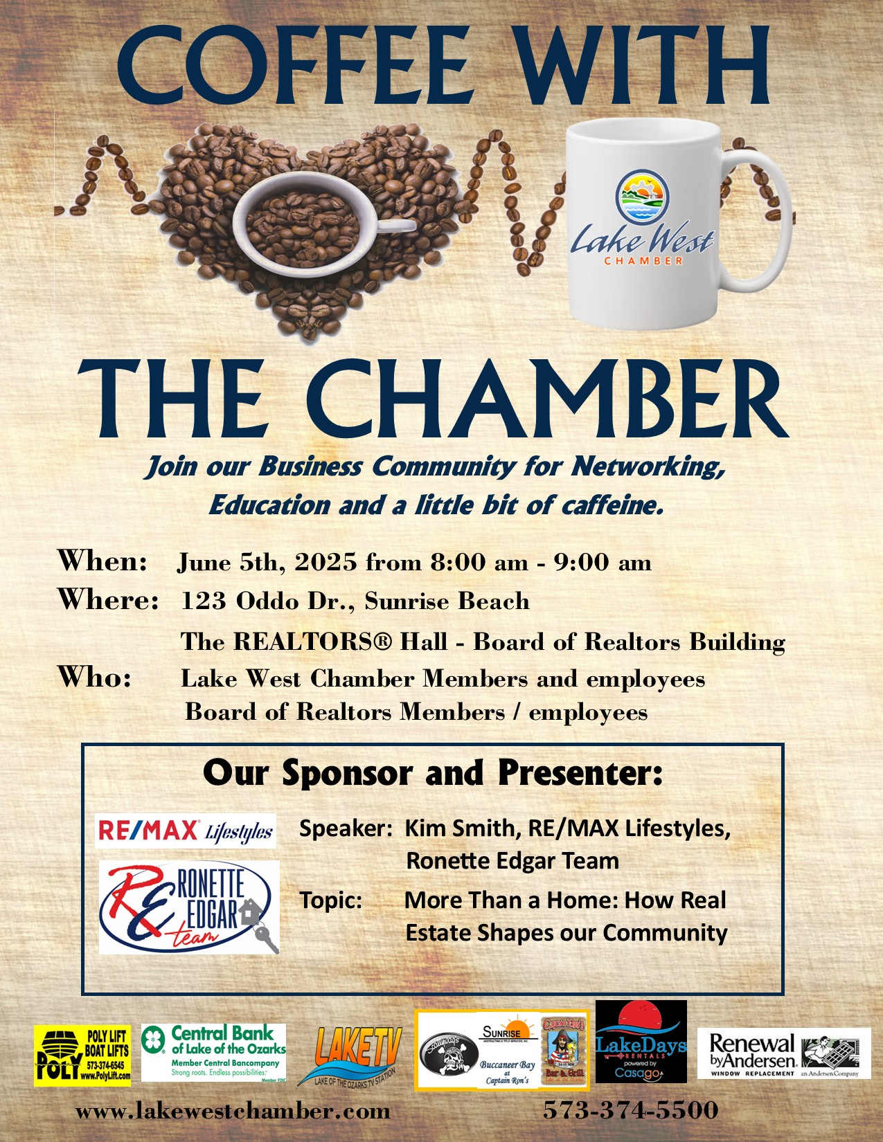 Coffee with the Chamber June Flyer