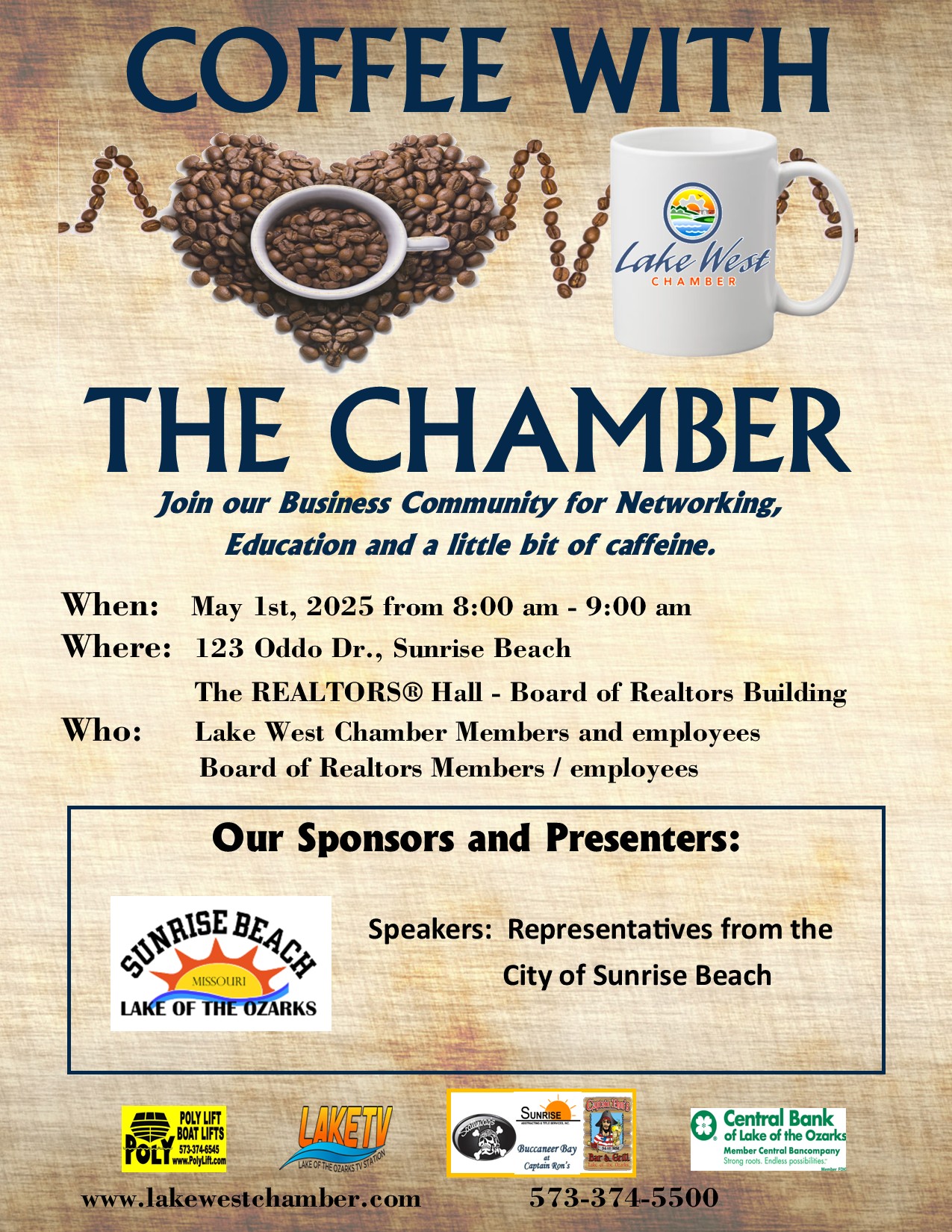 LWCC Coffee with the Chamber flyer