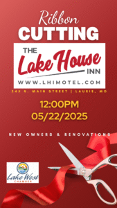 Flyer for the Lakehouse Inn Motel Ribbon Cutting